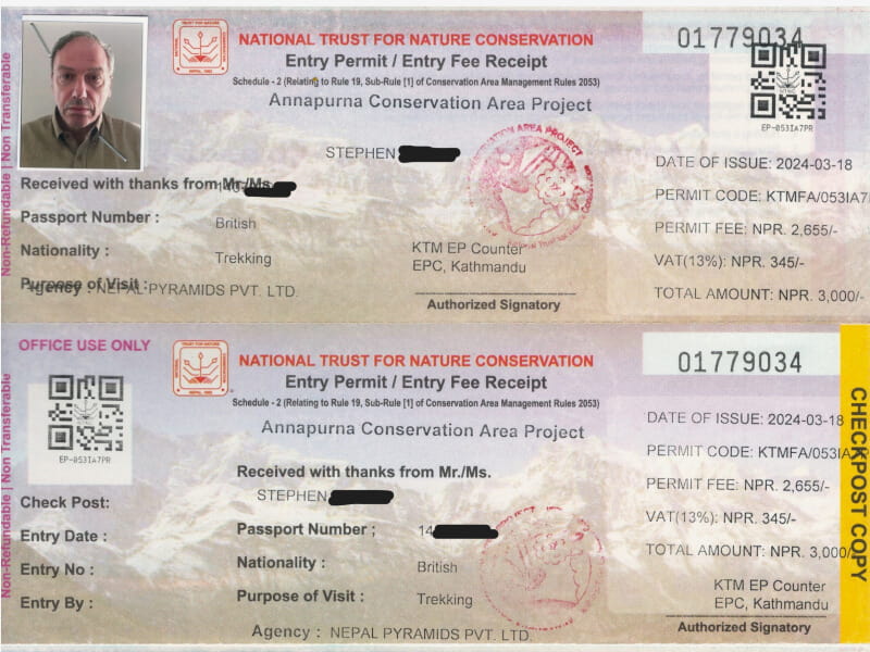 Annapurna Conservation Area Permit (ACAP)