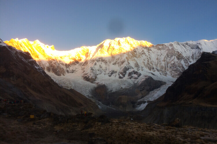 Annapurna Base Camp with the view of Annapurna I 8,091 meters