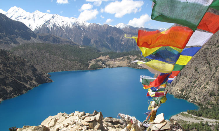 Shey Phoksundo lake in dolpo