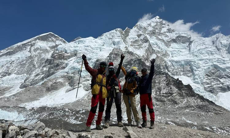 Nepal Pyramids Team at EBC