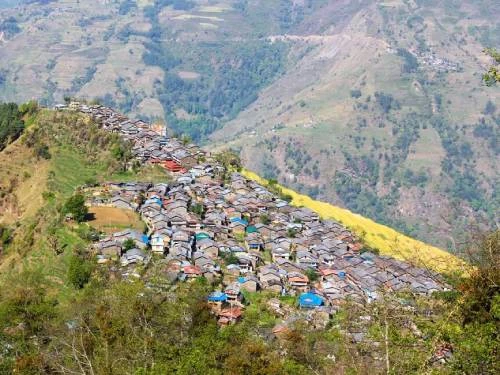 The Vilalge of Barkap at Lower Manaslu Trekking Trail