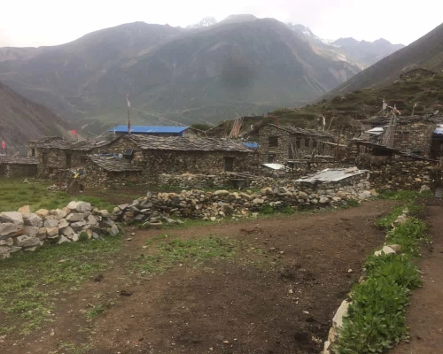 Ancient Houses At Manaslu