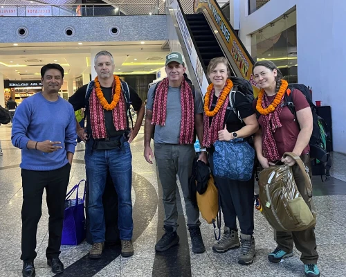 Group On Chola Pass Everest Base Camp Trek