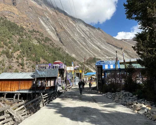 Local Village At Annapurna Circuit