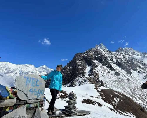 Mardi Himal With Nepal Pyramids