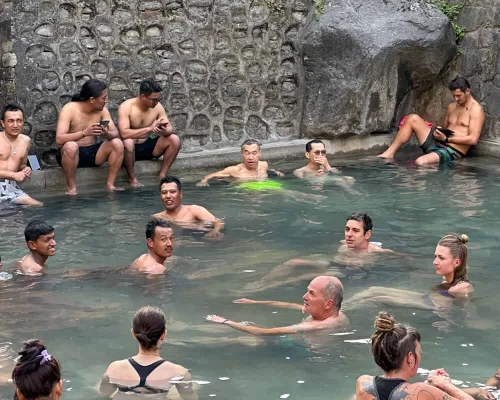 Natural Hot Sprin At Annapurna Circuit Trek