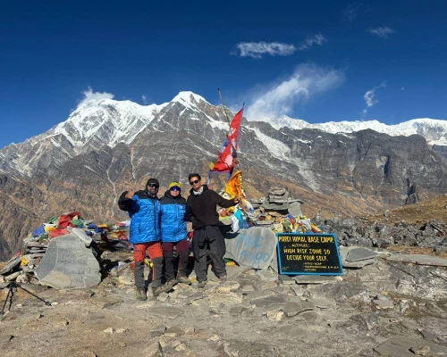 Nepal Pyramids Team At Mardi Himal Base Camp ,m