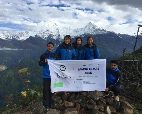 Nepal Pyramids Trekking Team At Mardi Himal Trek