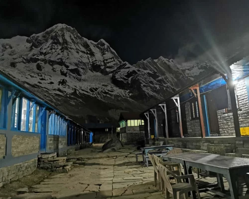 Night Life At Annapurna Base Camp 
