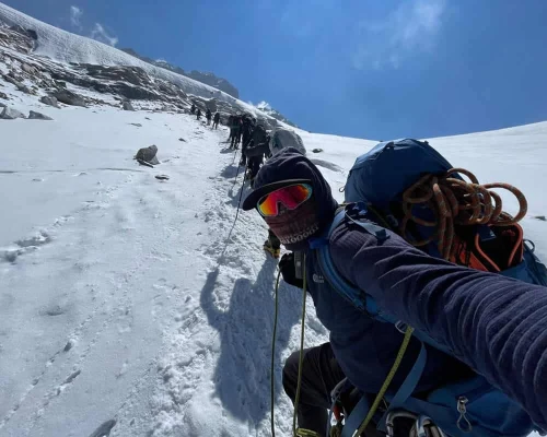 On The Way To Mera High Camp Min