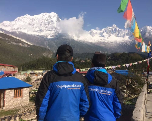 Out Team At Manaslu Trek