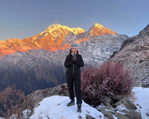 Panoramic Himalayan View On The Way To Mardi Himal View Point ,m