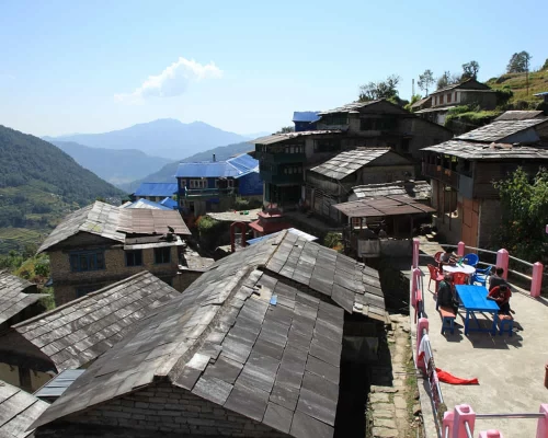 Typical Village At Ad Trek